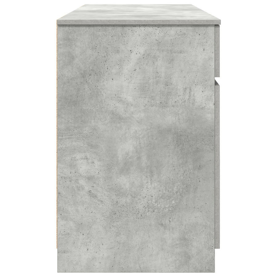 Bureau Betongrijs 140X49X76 Cm Geengineerd Hout