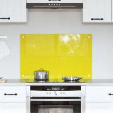 Keuken Achterwand 80X50X0,6 Cm Gehard Glas Geel 80 x 50 cm
