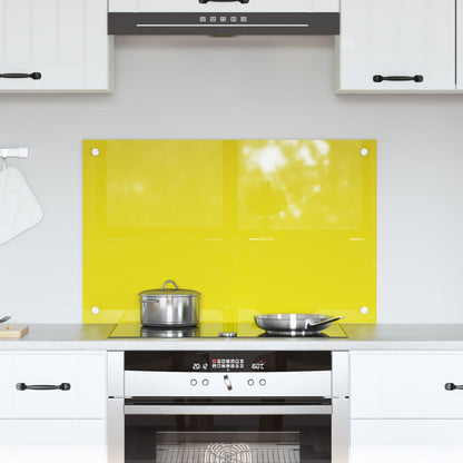 Keuken Achterwand 80X50X0,6 Cm Gehard Glas Geel 80 x 50 cm