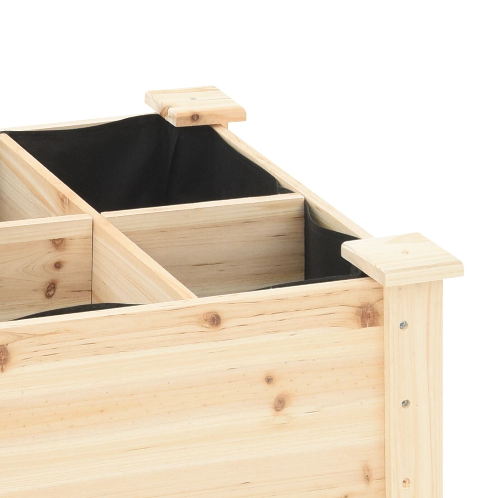 Tuincontainer Met Rasters 203X53X76 Cm Massief Vurenhout 203,5 x 53 x 76,5 cm