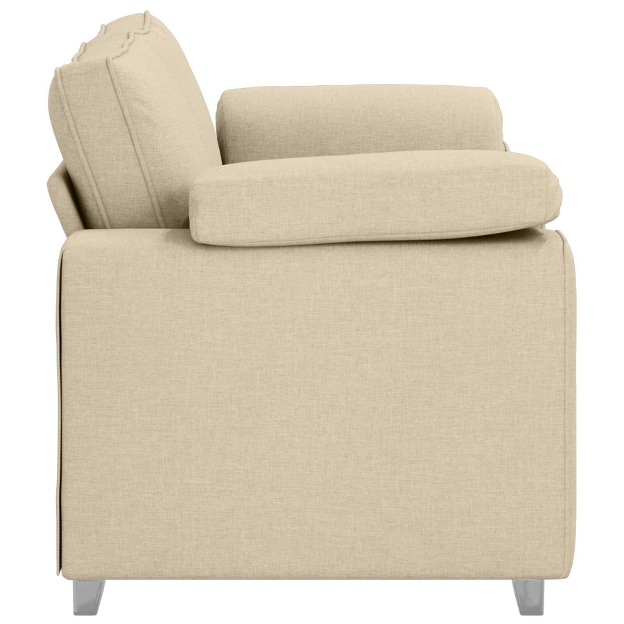 Love Seat Bank Stof Crème 120 cm