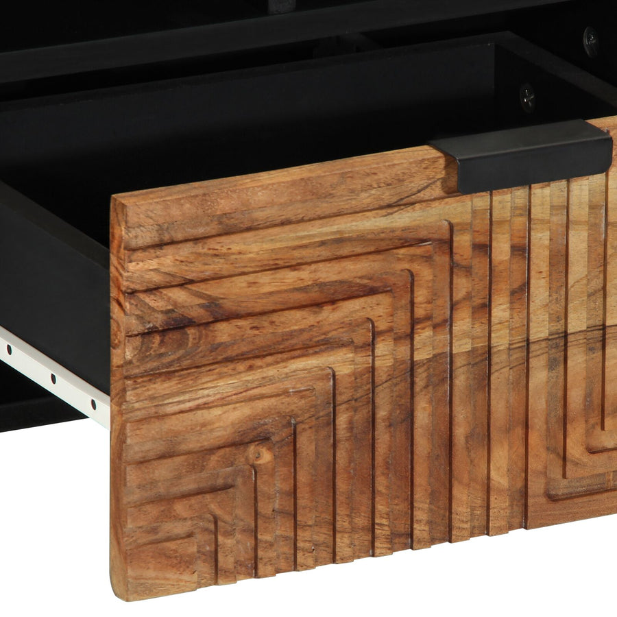 Tv-Kast 100X33,5X46 Cm Massief acaciahout