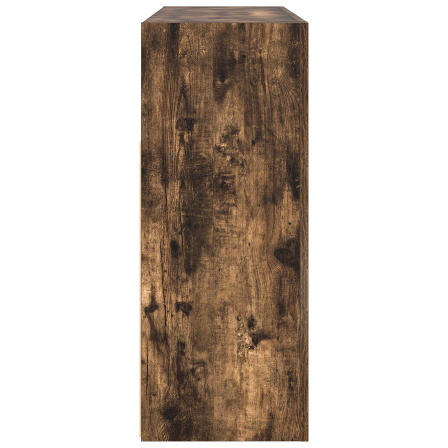 Dressoir Samengesteld Hout 116 X 30 X 75 Cm Gerookt Eiken