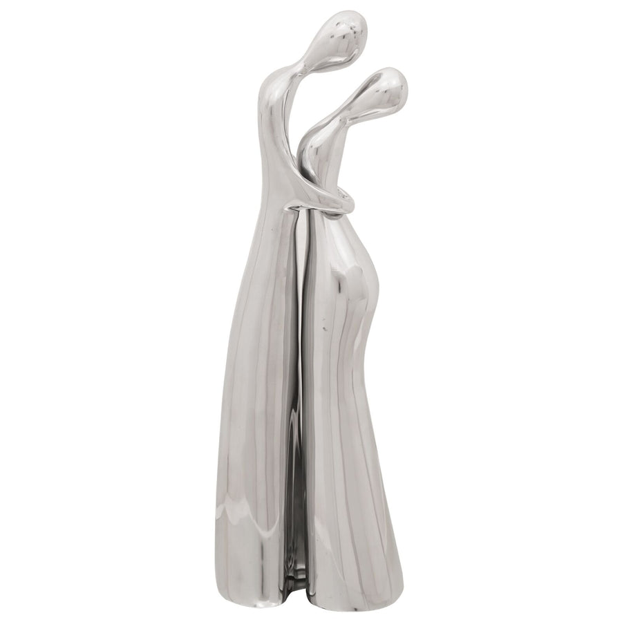 Beeld Zilver 10X16X49 Cm Aluminium