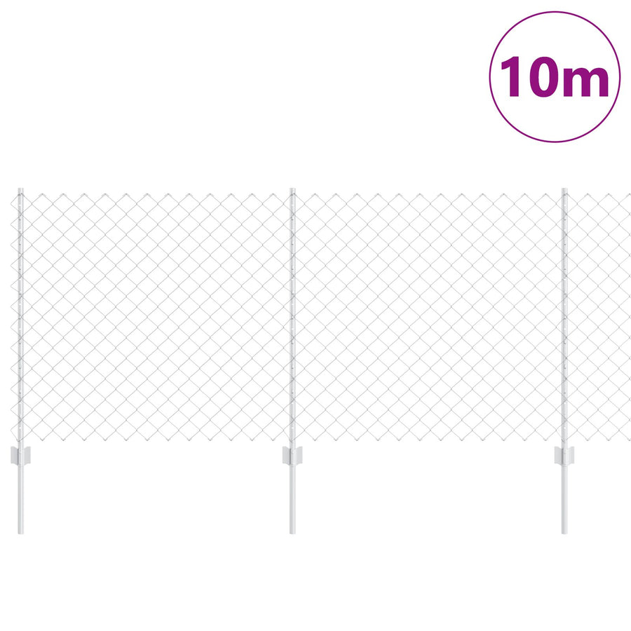 Kettinglinkhek Met 20 U Posts Zilver 1X10 M Staal