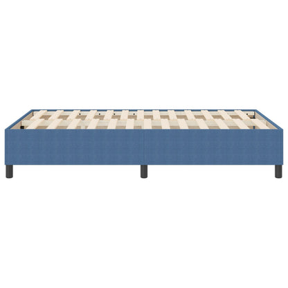 Boxspring Bed Klein Dubbel Corduroy Stof Blauw 120 x 190 cm