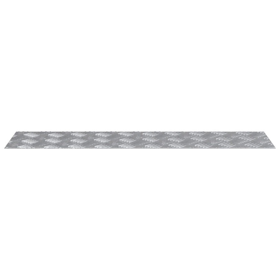 Aluminium Checkerplaten 2 Stuks Anti-Slip 80X20 Cm 80 x 20 x 0.3 cm Rechthoekig