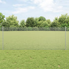 Fence with Post Silver 0.8 x 50 m Steel