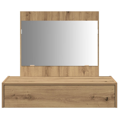 Wandkaptafel 83 x 40 x 70 cm Ambachtelijk eiken zonder LED