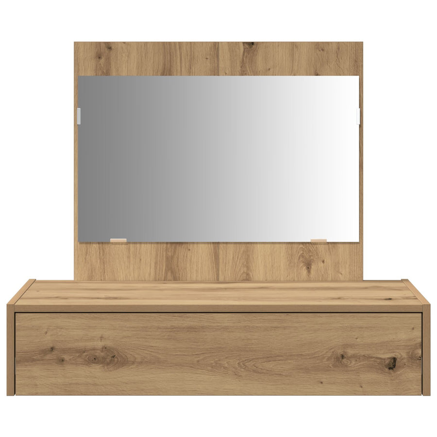 Wandkaptafel 83 x 40 x 70 cm Ambachtelijk eiken zonder LED