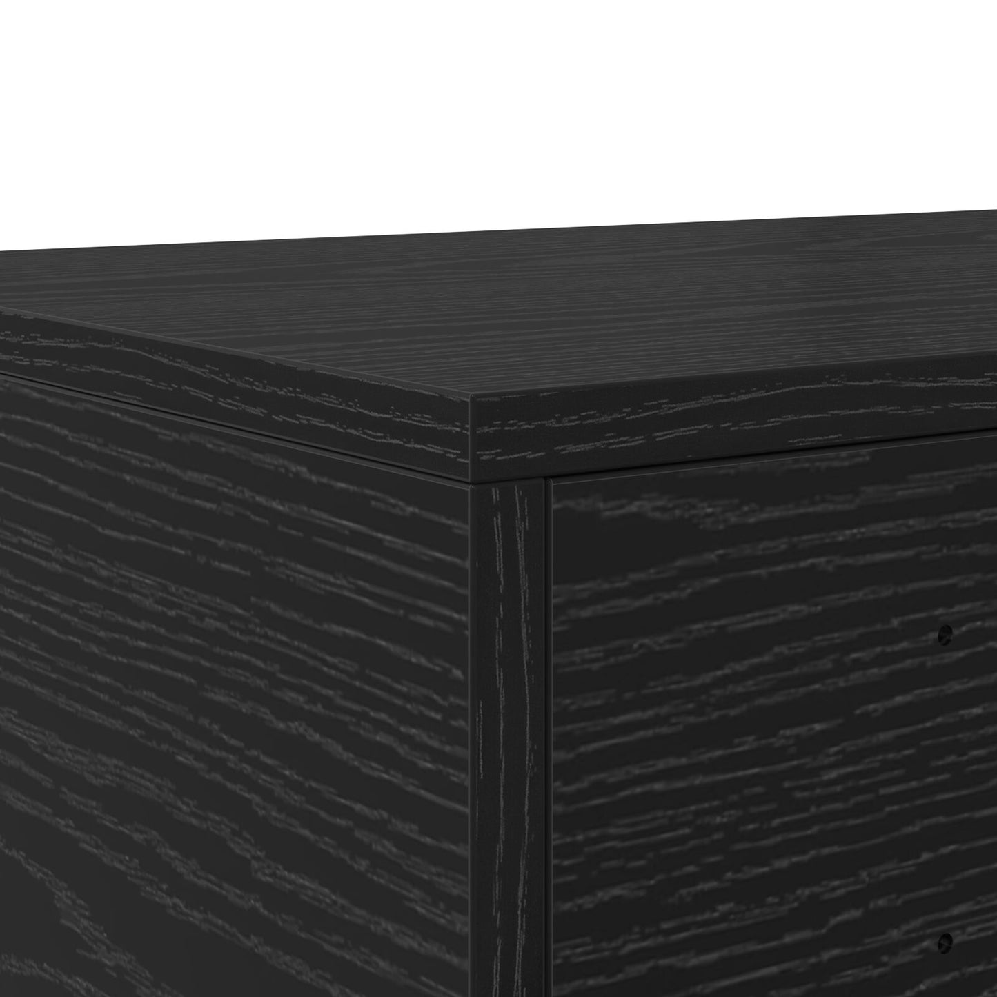 Nachtkastjes Hout Nachtkastje Zwart eiken 150 x 36.5 x 16.5 cm