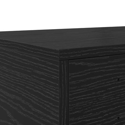Nachtkastjes Hout Nachtkastje Zwart eiken 150 x 36.5 x 16.5 cm