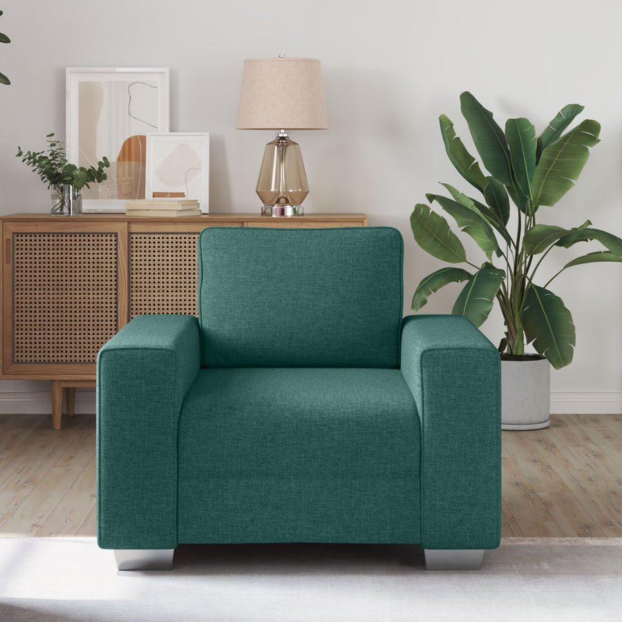 Fauteuil Stof Donkergroen 59 cm