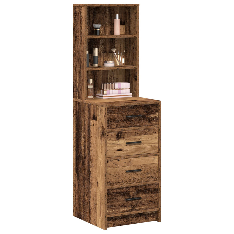 Hoge Kast Oud Hout 40X41X135 Cm Engineered Hout Oude hout