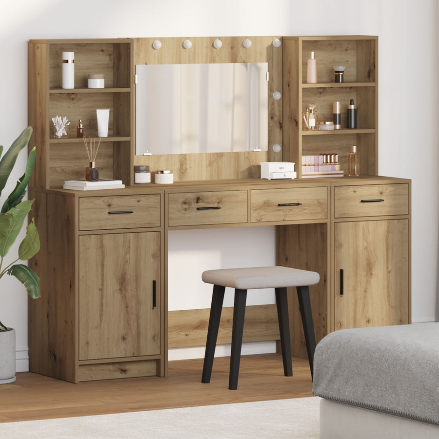 3-Delige Kaptafel Set Artisan Eiken Engneered Hout