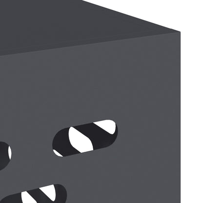 Airconditioner Cover Staal Anthraciet 110 x 50 x 80 cm