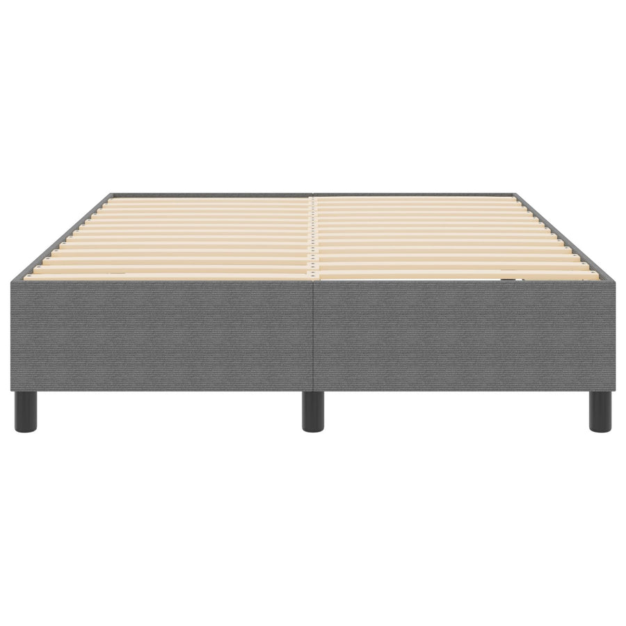 Boxspring Bed Corduroy Stof Lichtgrijs 140 x 200 cm