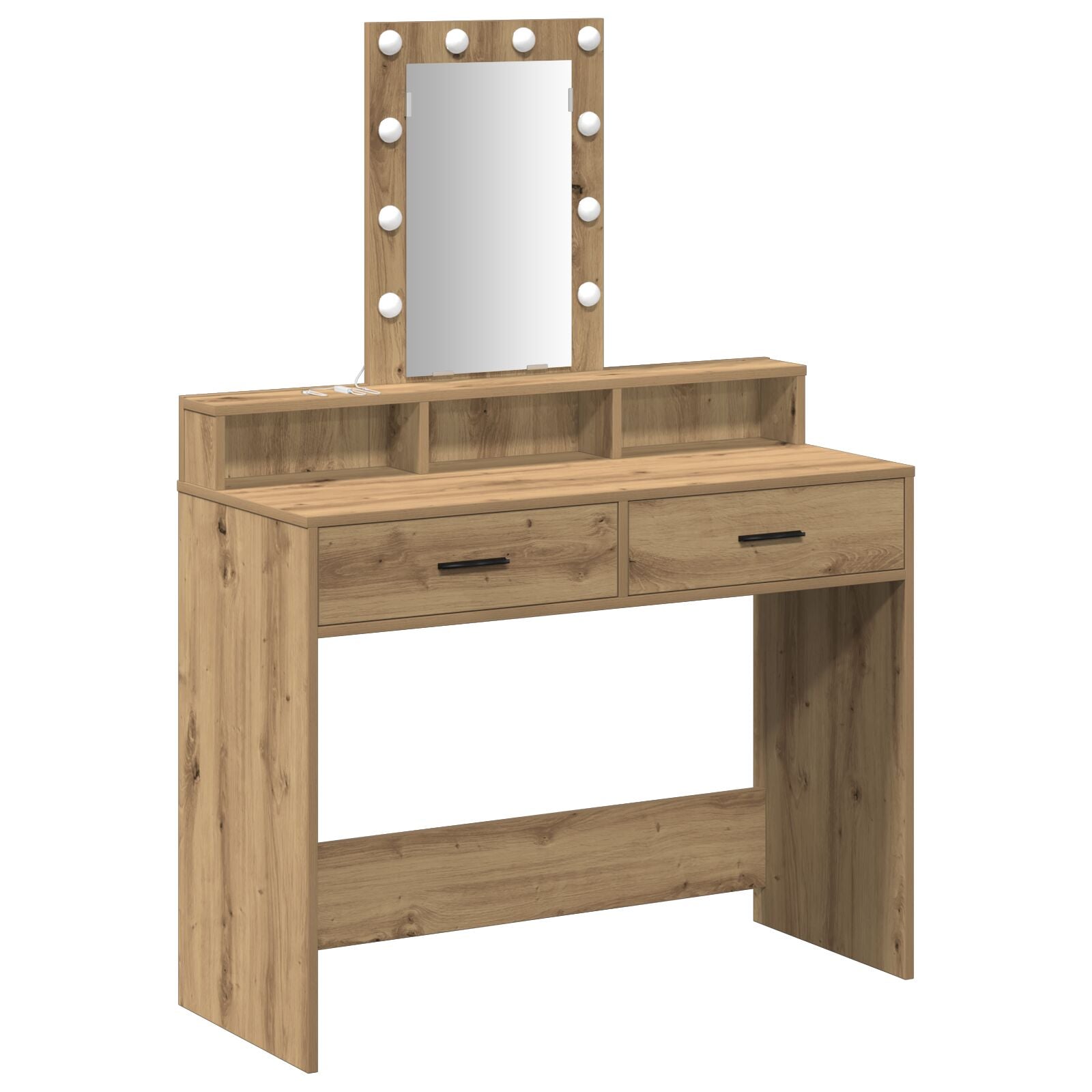 Kaptafel Met Led-Verlichting Artisan eiken 100 x 41 x 140 cm