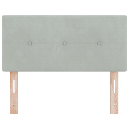 Hoofdbord Knopen Ge Tuft Velvet Lichtgrijs 80 cm Laag hoofdbord