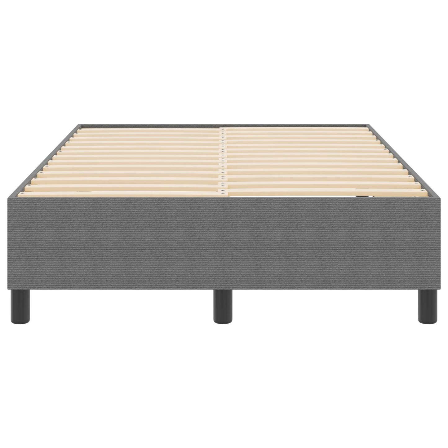 Boxspring Bed Corduroy Stof Lichtgrijs 120 x 200 cm