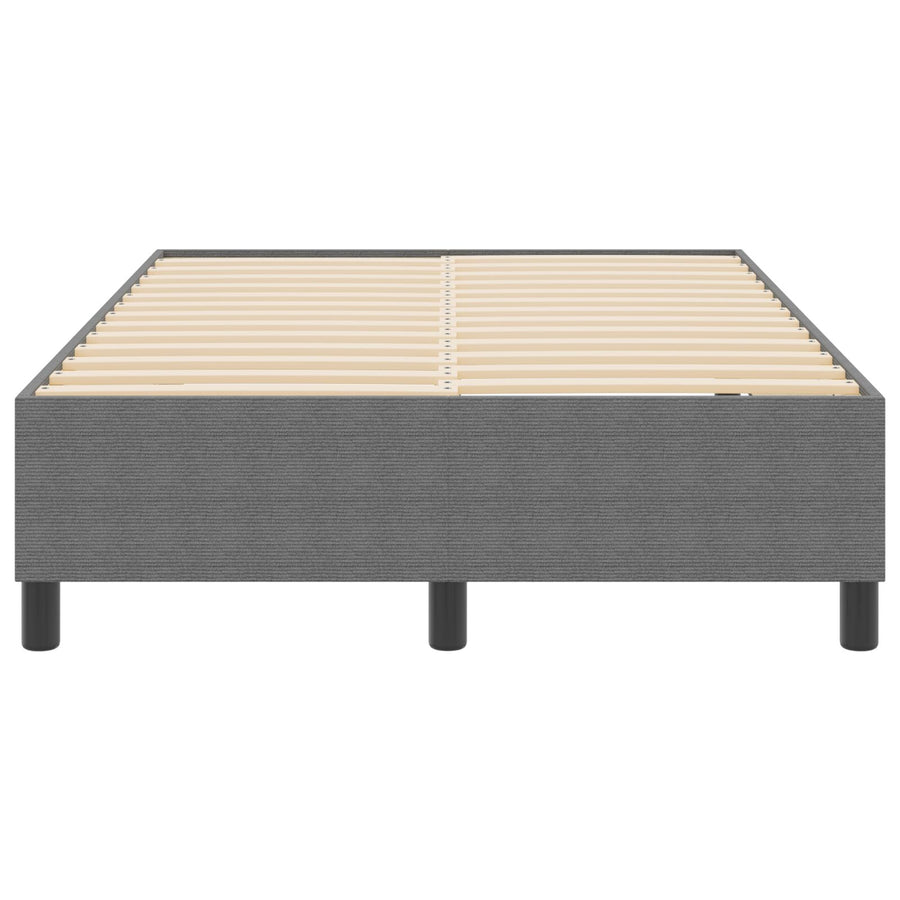 Boxspring Bed Corduroy Stof Lichtgrijs 120 x 200 cm