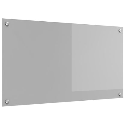 Keuken Achterwand 90X50X0,6 Cm Gehard Glas Lichtgrijs 90 x 50 cm