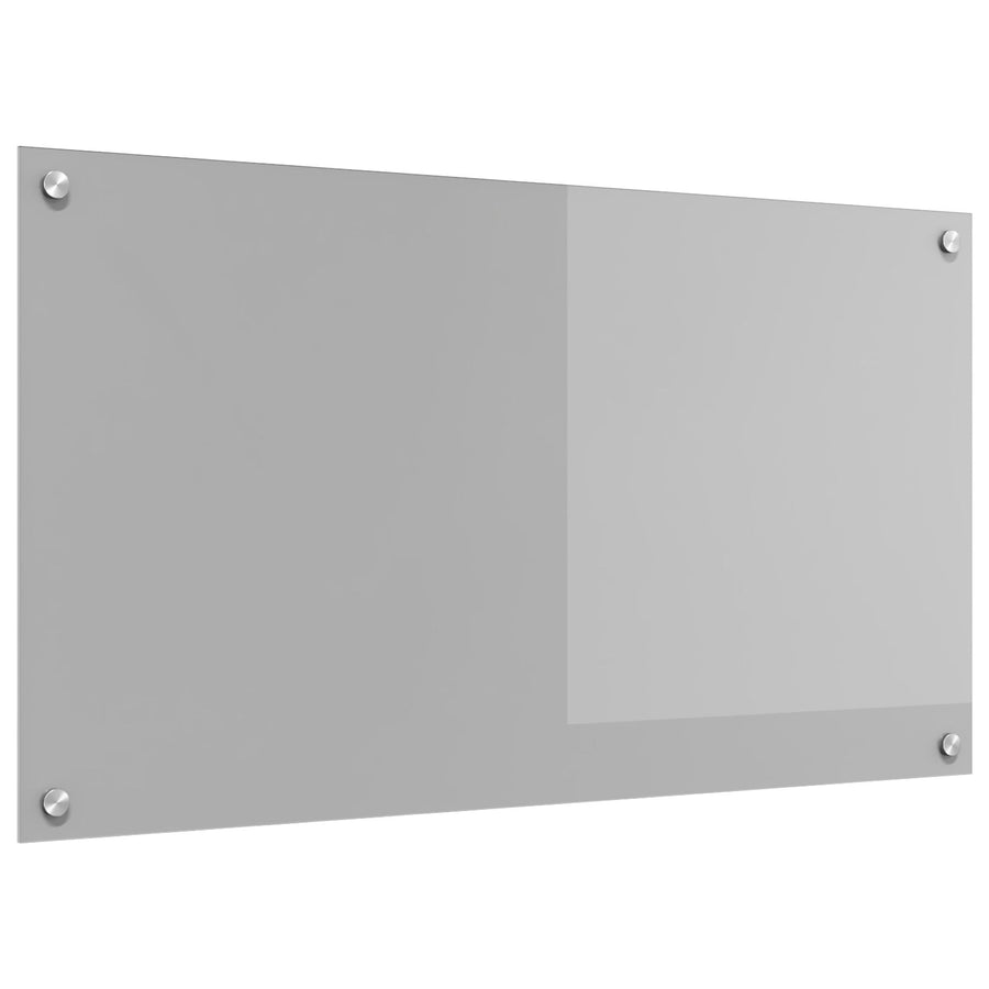 Keuken Achterwand 90X50X0,6 Cm Gehard Glas Lichtgrijs 90 x 50 cm