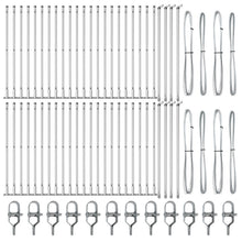 Hekpalen Set Van 52 3.2 X 3.2 X Stevig Verzinkt Staal 50 cm 52x betonnen paal