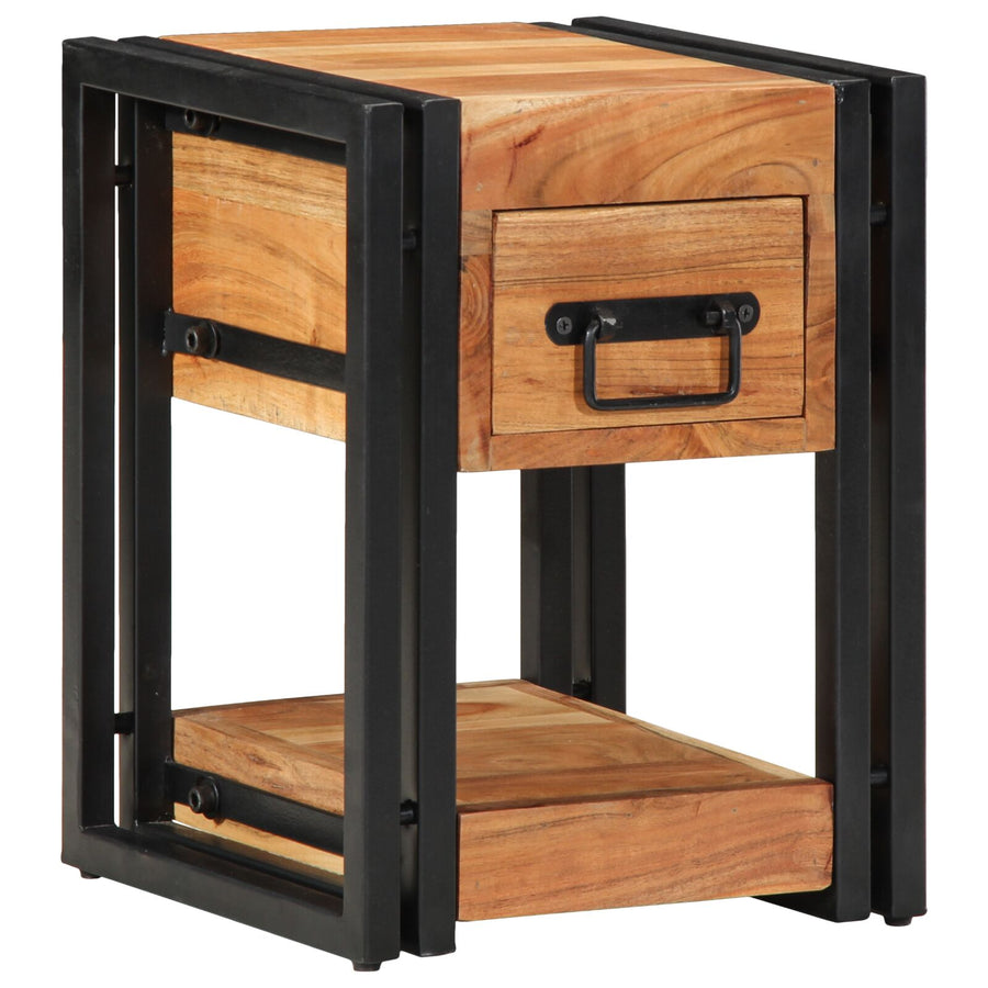 Nachtkastjes 2 Stuks Massief Hout Acaciahout 30 x 30 x 40 cm Massief acaciahout