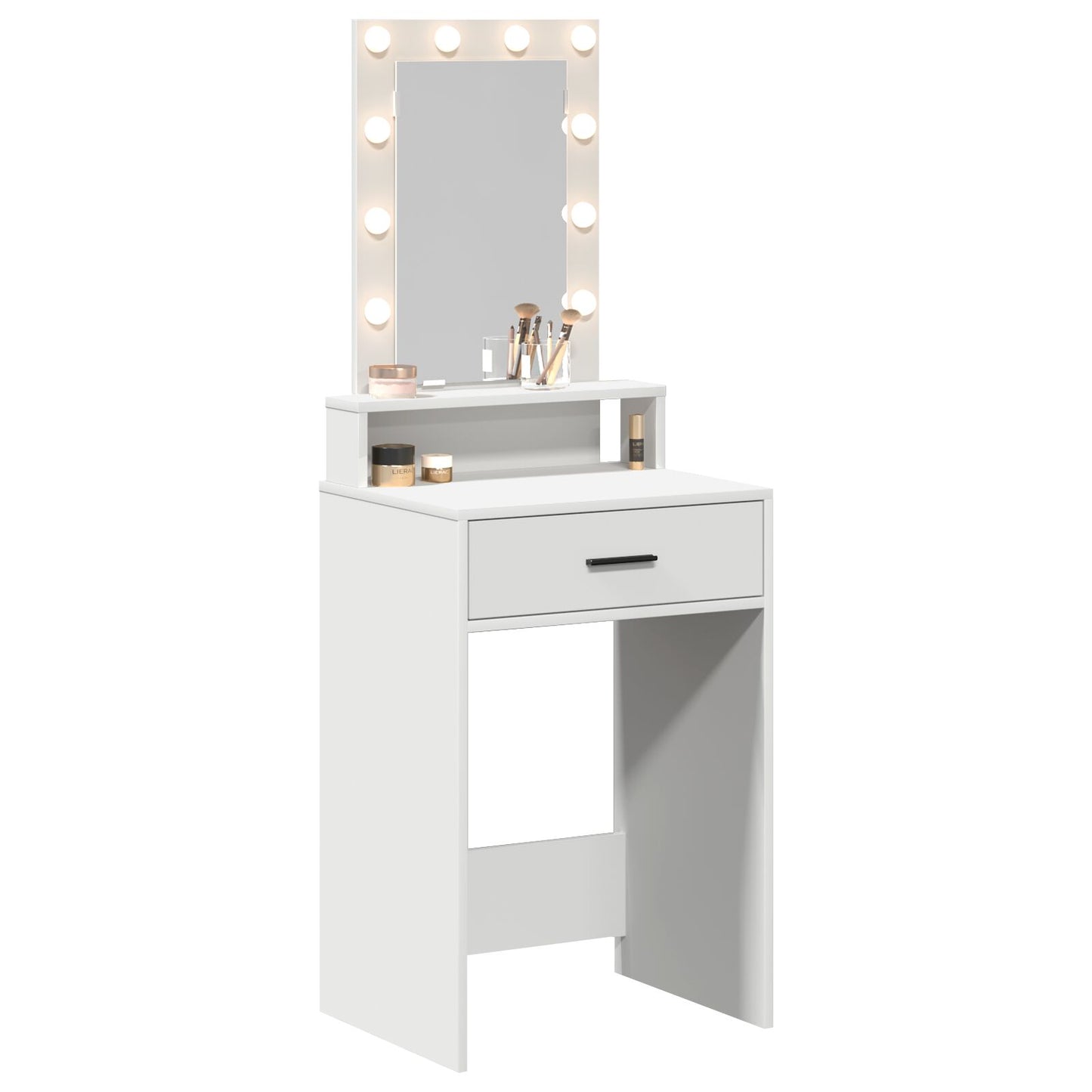 Kaptafel Met Led-Verlichting Wit 50 x 41 x 140 cm