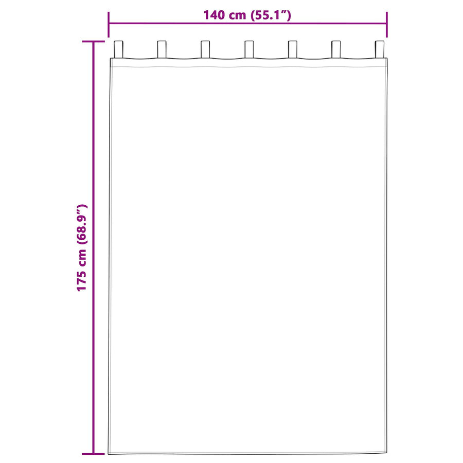 Blackout Gordijnen 2 Stuks Velours Donkergroen 140 x 175 cm met hanglussen