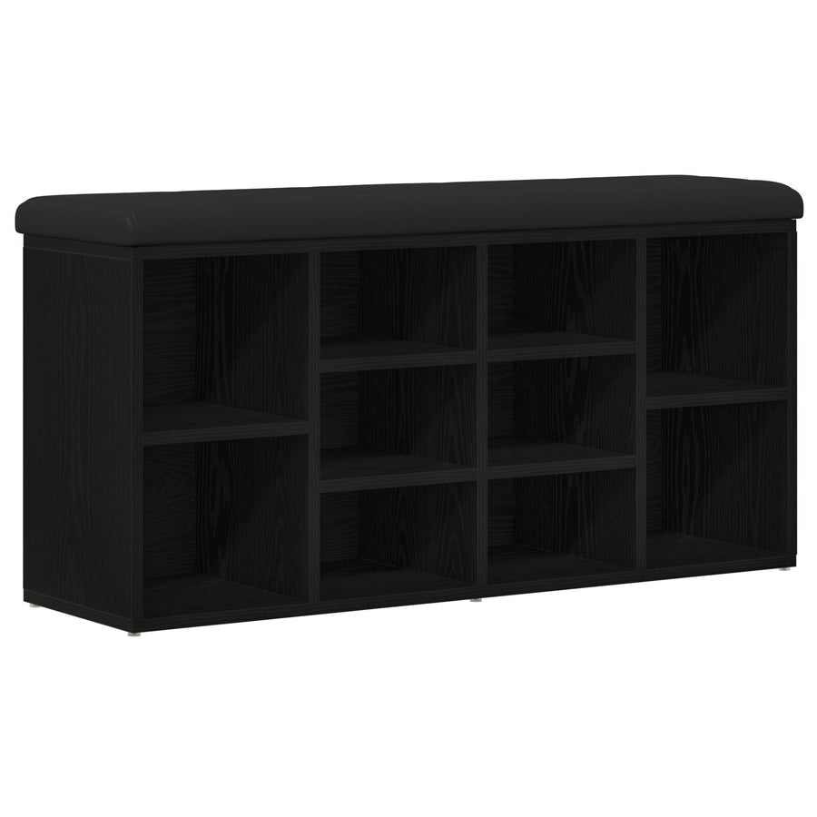 Opbergbank 100X30X48 Cm Engineered Wood 102 x 32 x 48 cm Zwart eiken