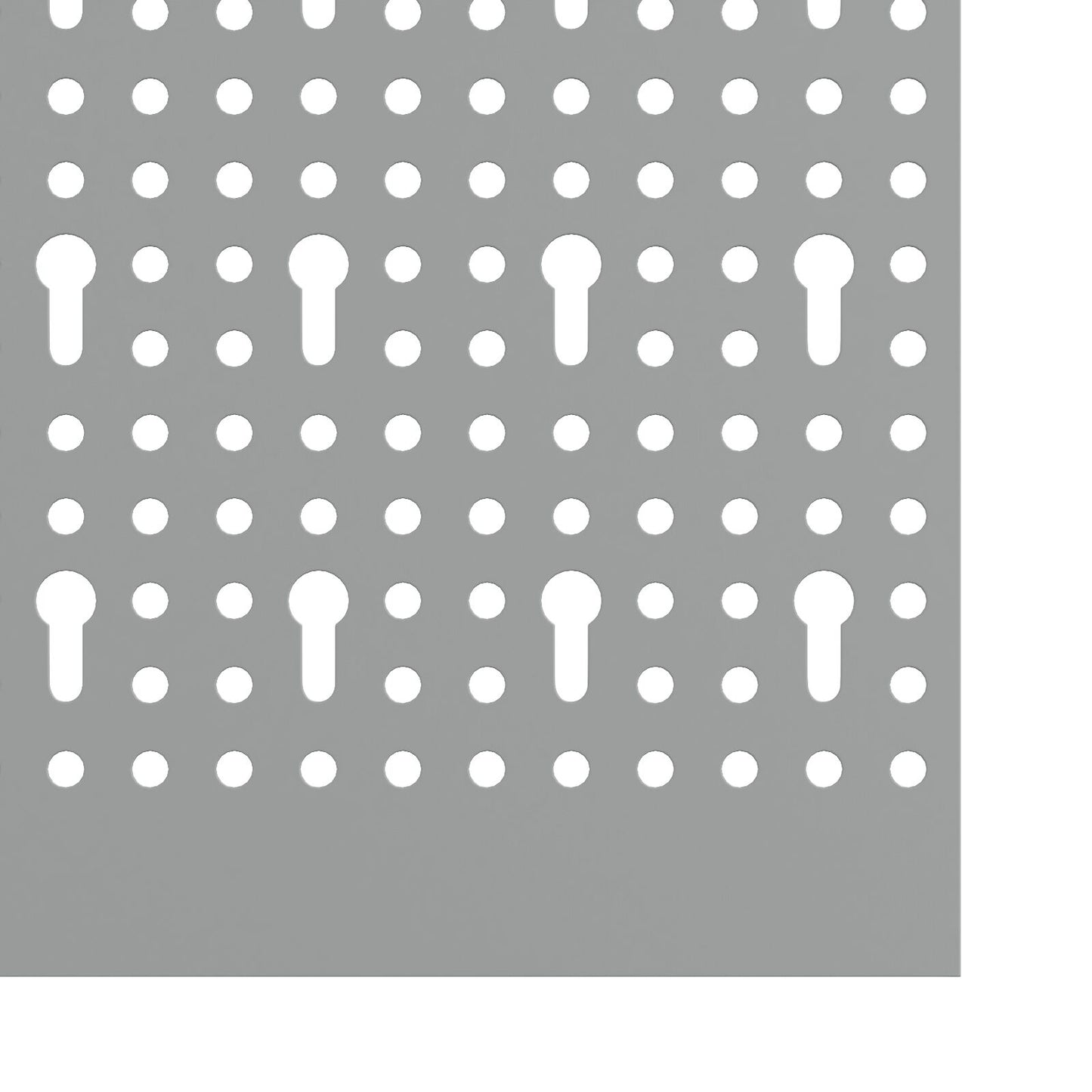 Pegboards - 3-Pack Met 15 Accessoires, Grijs, 150X, Staal 60 cm