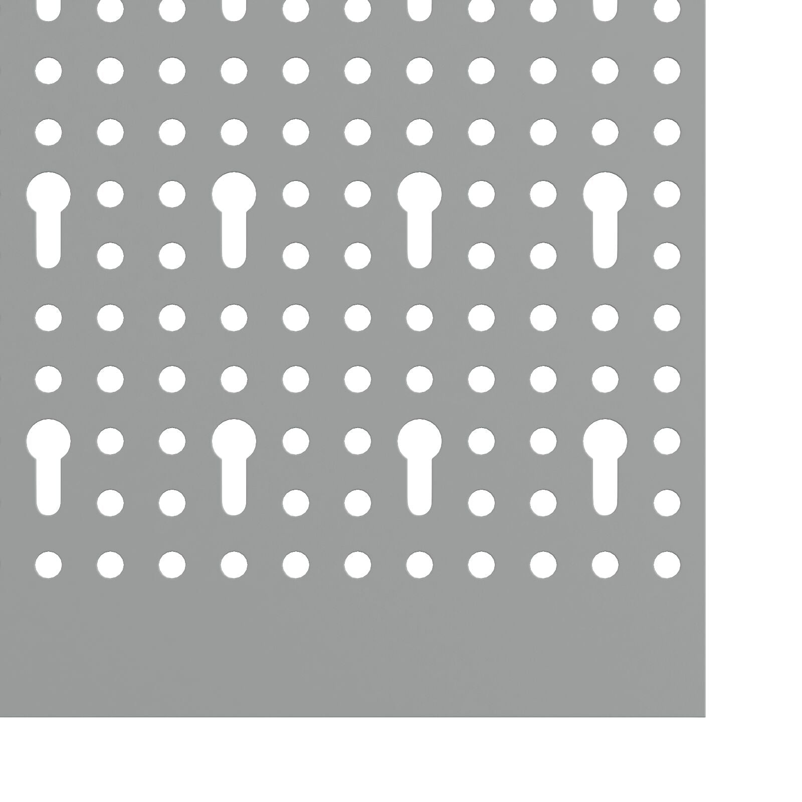 Pegboards - 3-Pack Met 15 Accessoires, Grijs, 150X, Staal 60 cm