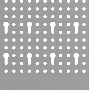 Pegboards - 3-Pack Met 15 Accessoires, Grijs, 150X, Staal 60 cm