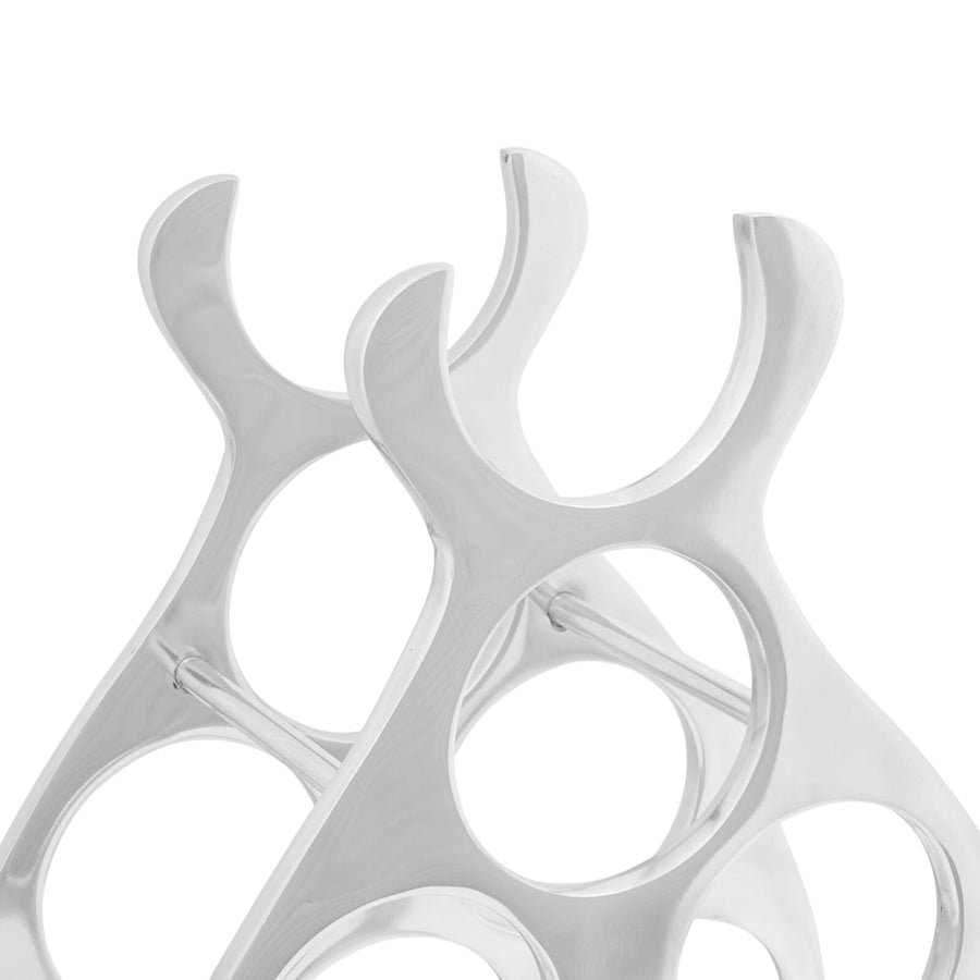 Flessenrek Zilver Aluminium 38 x 33 x 13 cm