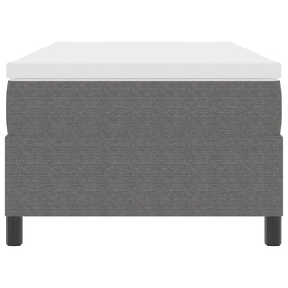 Boxspringbed Met Matras Lichtgrijs 80X200 Cm Corduroy Stof
