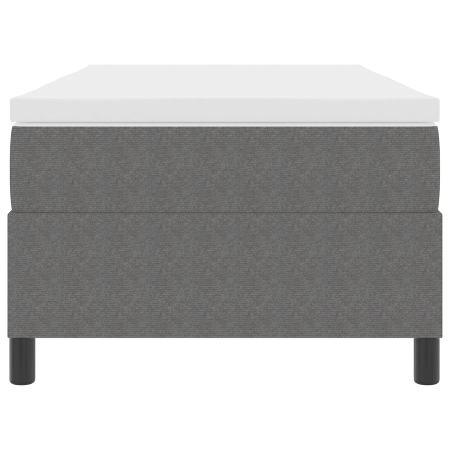 Boxspringbed Met Matras Lichtgrijs 80X200 Cm Corduroy Stof