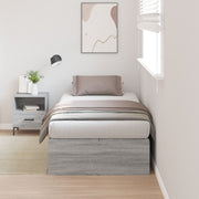 Opbergbedframe 80x200 cm grijs Sonoma bewerkt hout