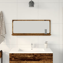 Badkamerspiegel Oude Hout 90X10,5X37 Cm Van Gefabriceerd Hout