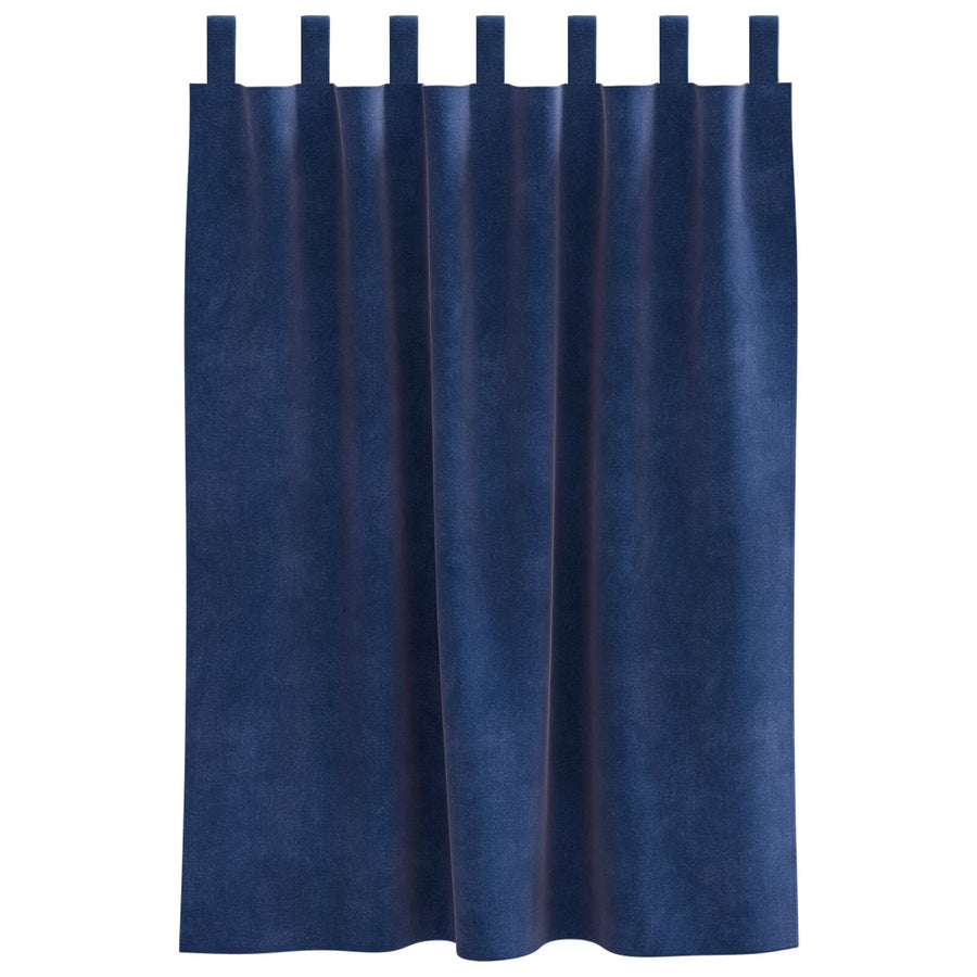 Blackout Gordijnen 2 Stuks Fluweel Donkerblauw 140 x 140 cm met ophanglussen
