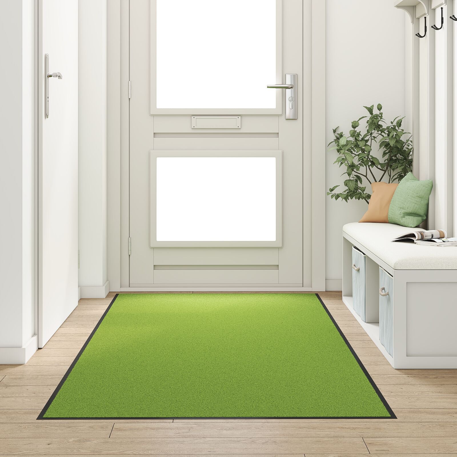 Deurmat Wasbaar Groen 120X250 Cm