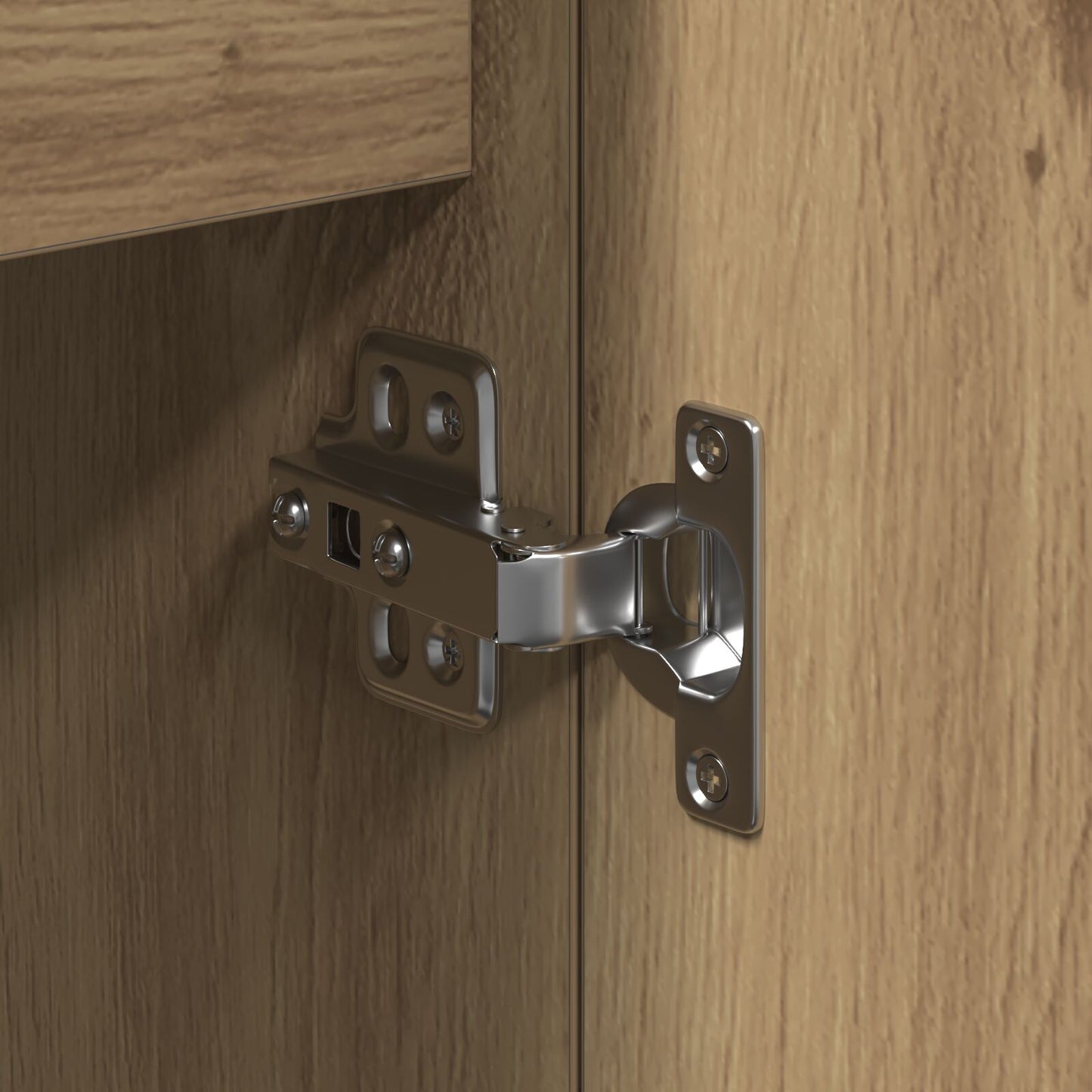 Dressoir Met Deuren & Lades Artisan Eiken 101,5X35X70 Cm