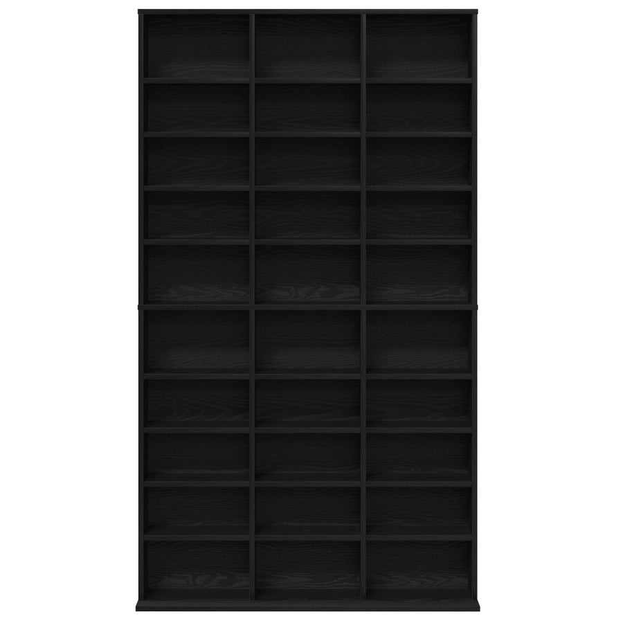 Cd-Kast Zwart Eiken 101X23X177,5 Cm Gelaagd Hout