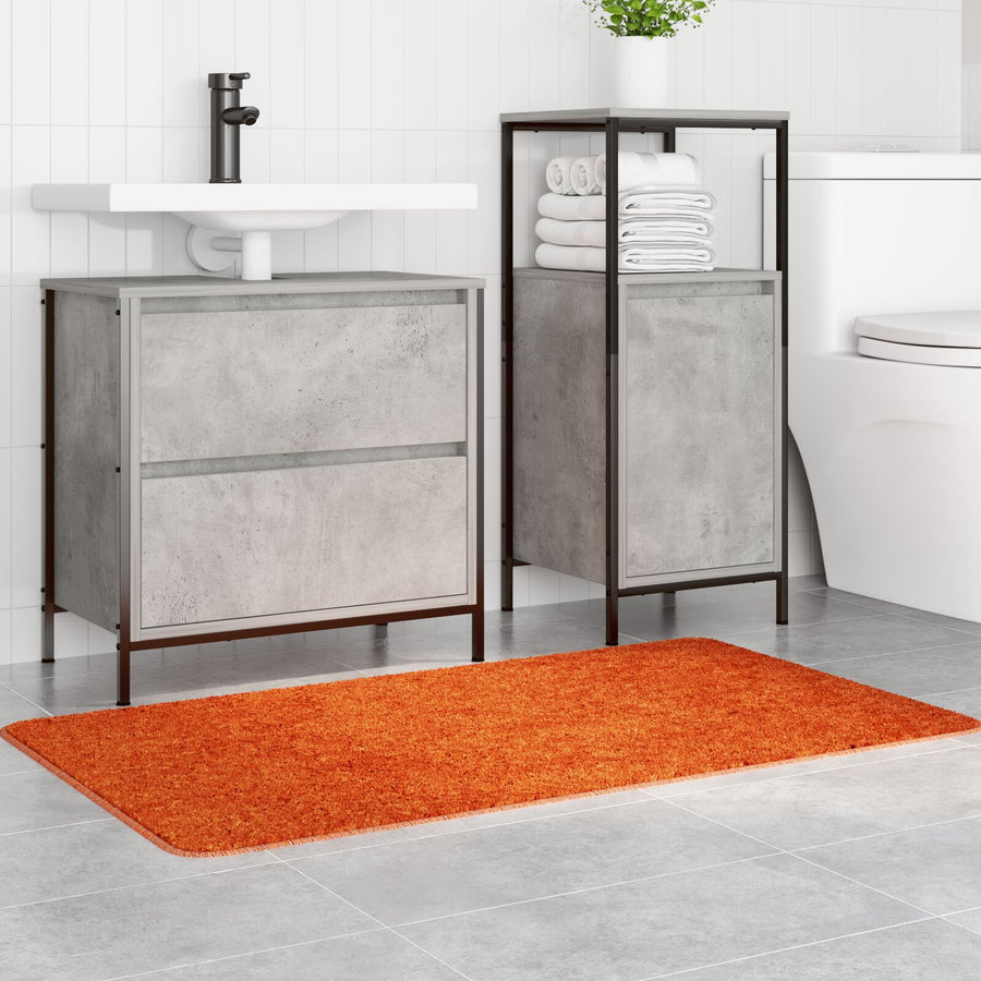 Badmat Rechthoekig Polypropyleen Antislip Oranje 70 x 120 cm