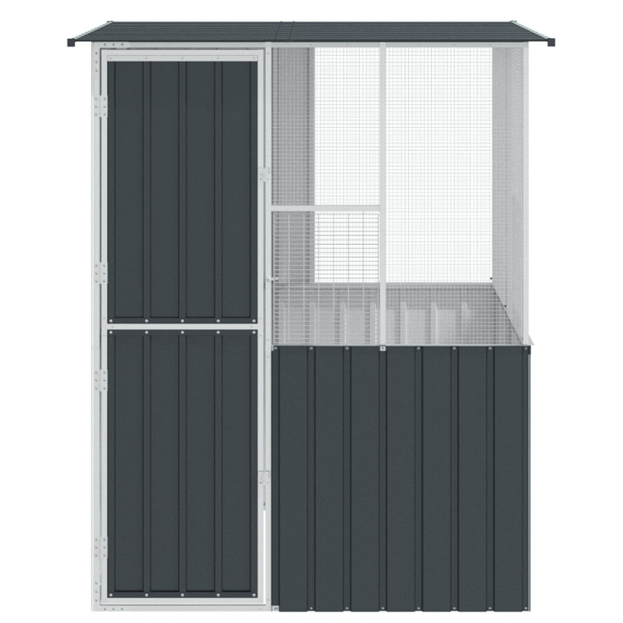 Vogelkooi Anthraciet 215X78X200 Cm Gegalvaniseerd Staal