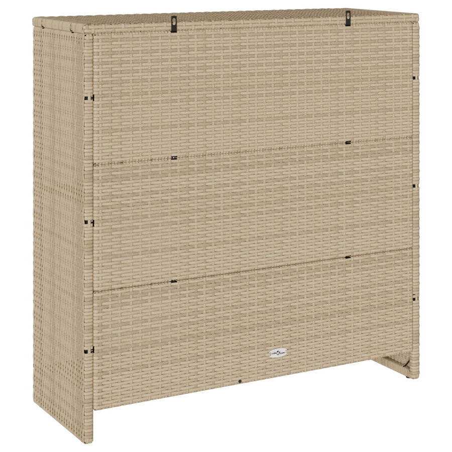 Opbergkast 100X36X102 Cm Rattan Beige