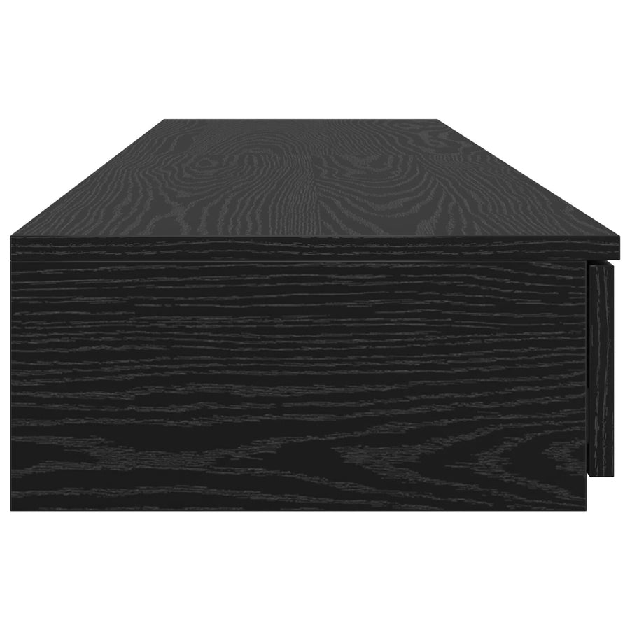 Nachtkastjes Hout Nachtkastje Zwart eiken 150 x 36.5 x 16.5 cm