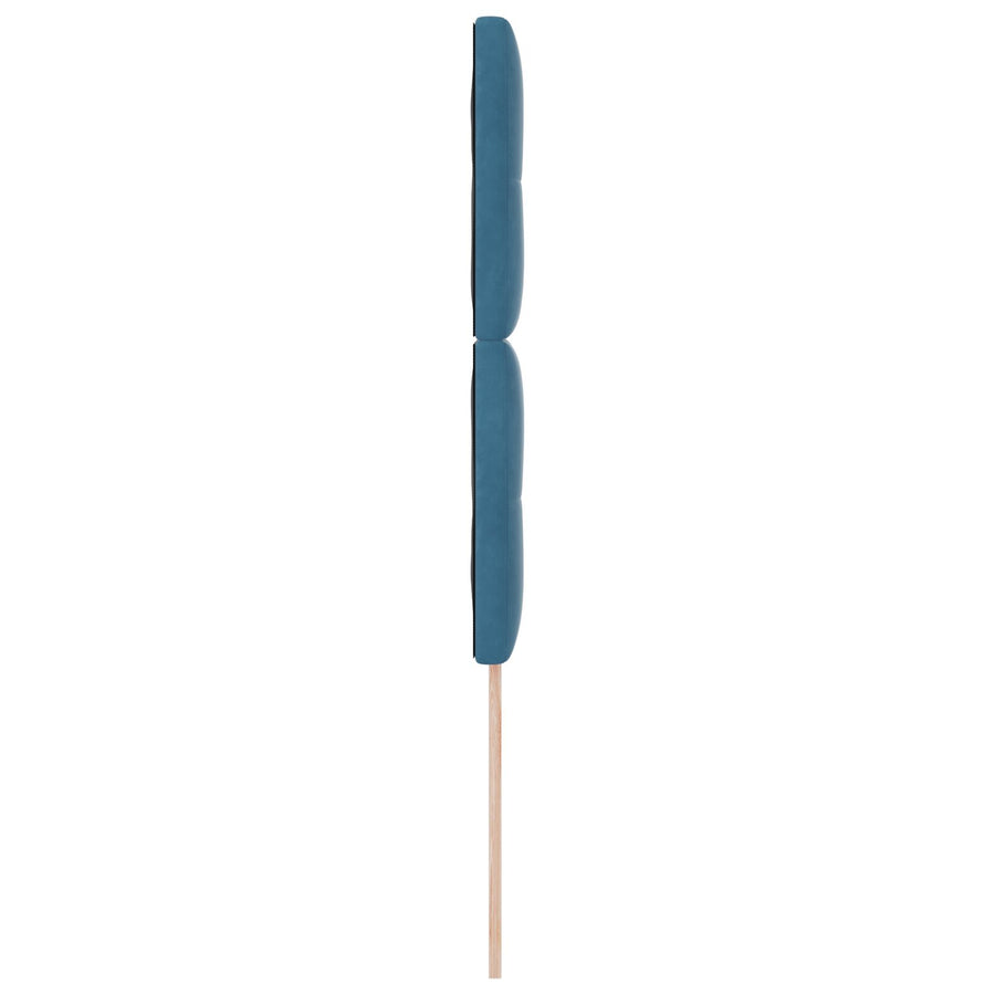 Hoofdbord Knopen Genapt Fluweel Donkerblauw 90 cm Hoog Hoofdbord