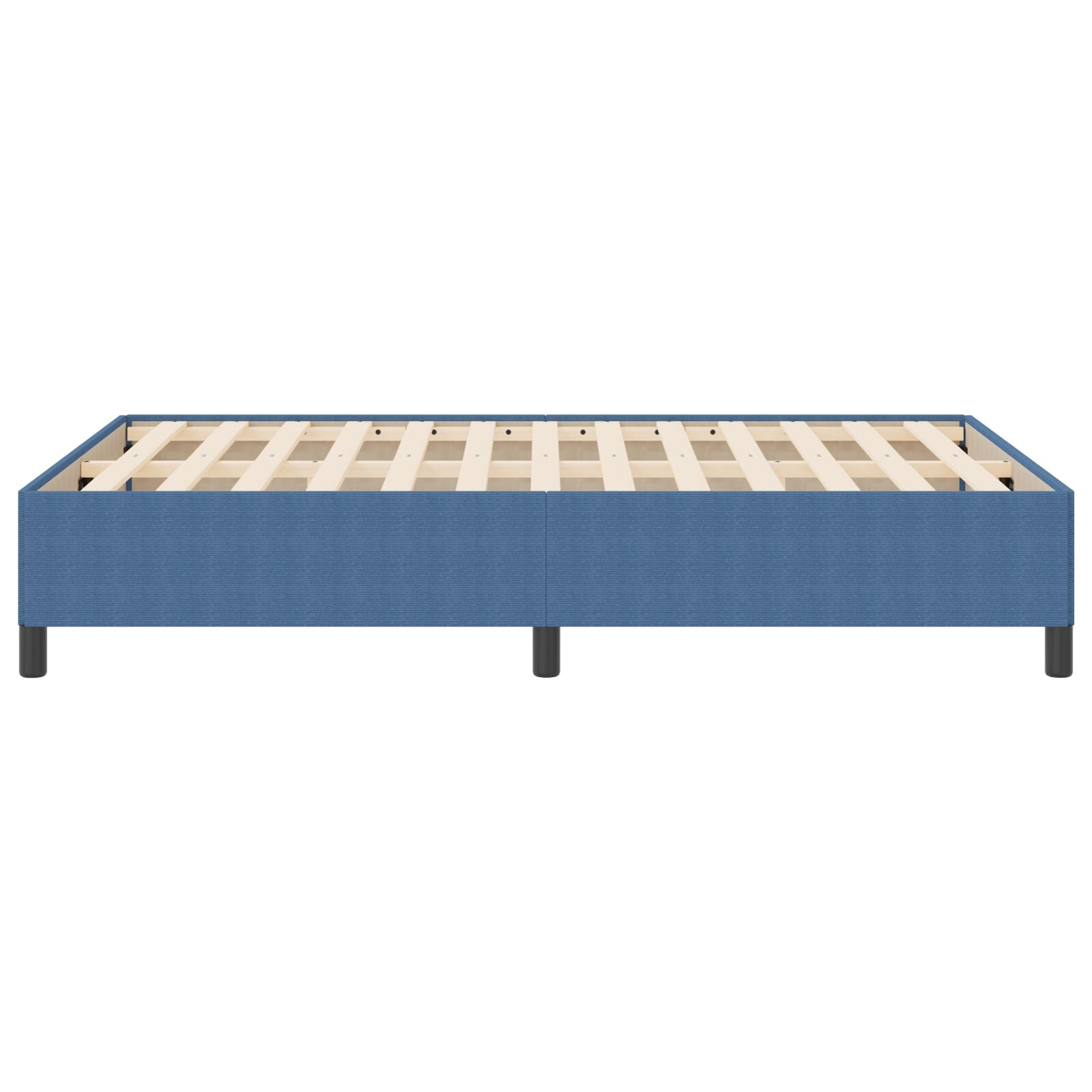 Bedframe Corduroy Stof Blauw 140 x 200 cm